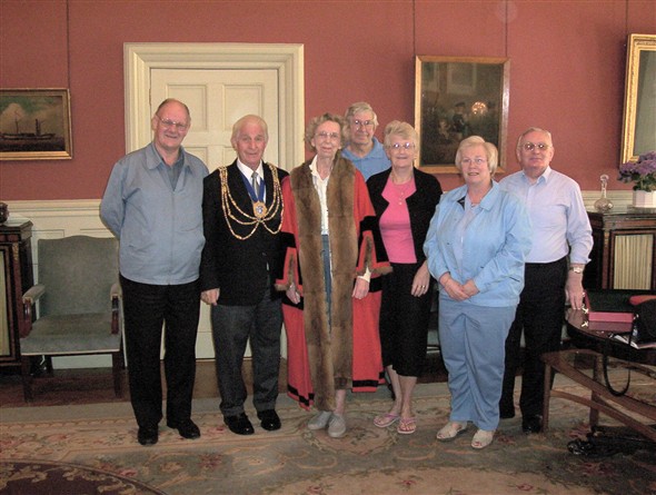 Photo:Our members in the Mayors Parlour with the Mayor.