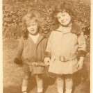 Photo:Me and my sister, Sylvia Bligh, in Steine Gardens, c1930
