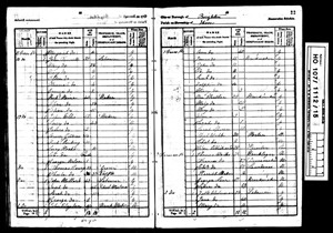 Photo:from the 1841 Census. Showing John Clayton and his family living in Cross Street, Hove