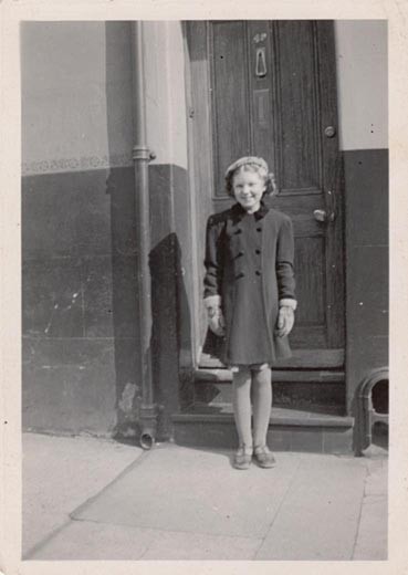 Photo:Me outside 49 Ashton Street Brighton.  - 1940's.