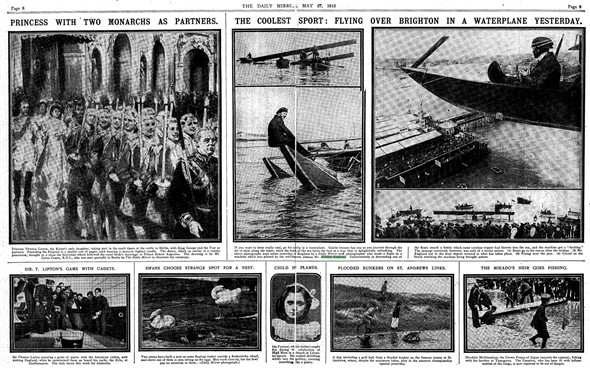 Photo:Double page spread in the Daily Mirror 27 May 1913
