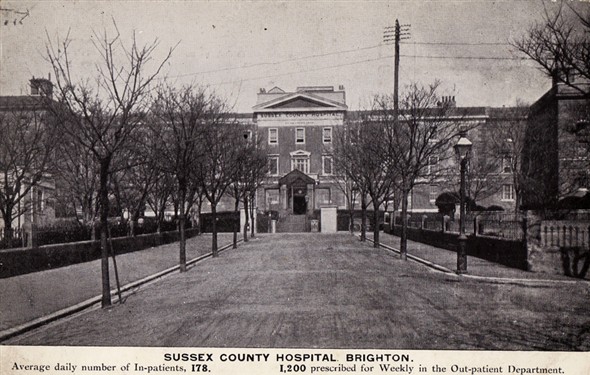 Photo:Sussex County Hospital fund-raising postcard (front)