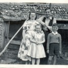 Photo:Me with my sister Ida and my cousin John and my neice Ruth. Taken in the garden of 51 Belgrave Street circa 1953