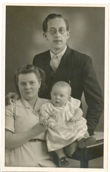 Photo:My sister Ida with her husband George and baby Ruth in early 1950